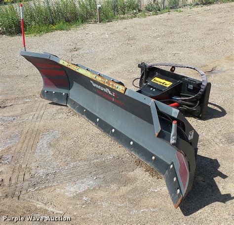 used skid steer snow pushers